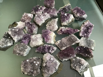Open image in slideshow, Amethyst Clusters (small) assorted prices