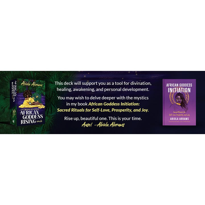 African Goddess Rising Oracle: A 44-Card Deck and Guidebook Cards by Abiola Abrams