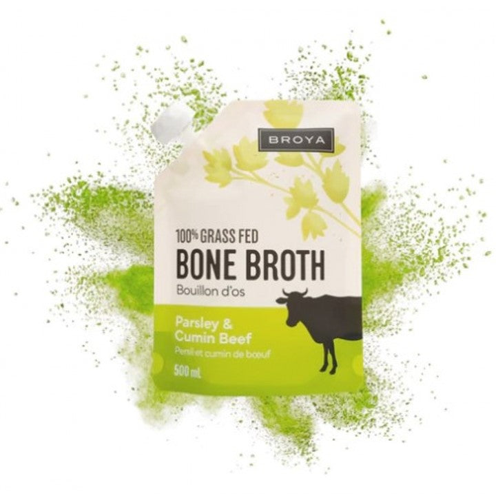 Beef Bone Broth with Parsley & Cumin by Broya 500 ml.