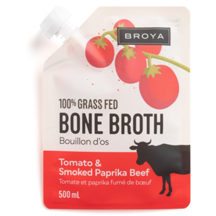 Tomato & Smoked Paprika Beef Bone Broth by Broya 500 ml.