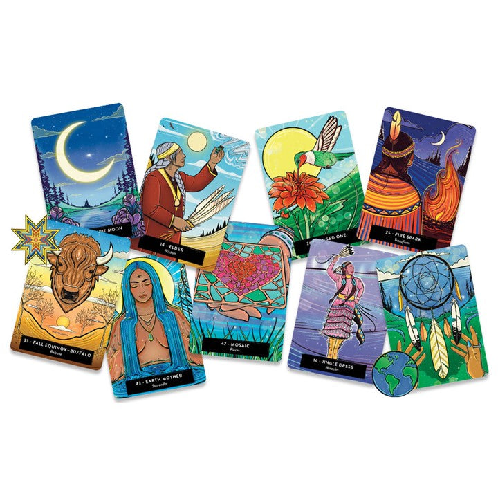 The Sacred Medicine Oracle: A 56-Card Deck and Guidebook Cards by Asha Frost, Steph Littlebird (Illustrator)