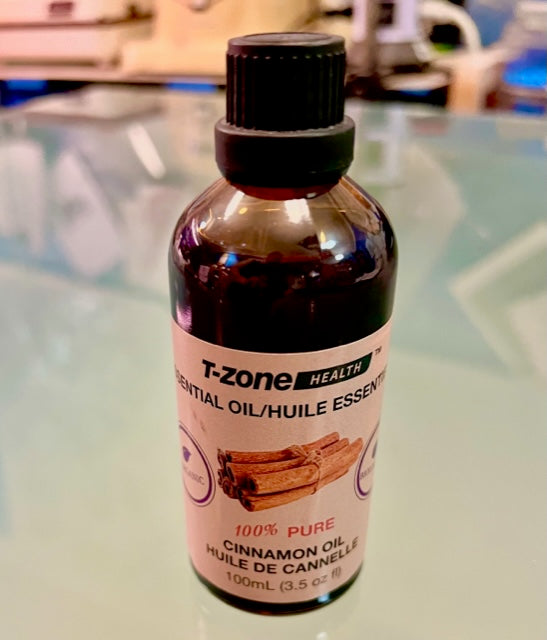 100 % Pure Organic Cinnamon Bark Oil by T-Zone , 100 ml