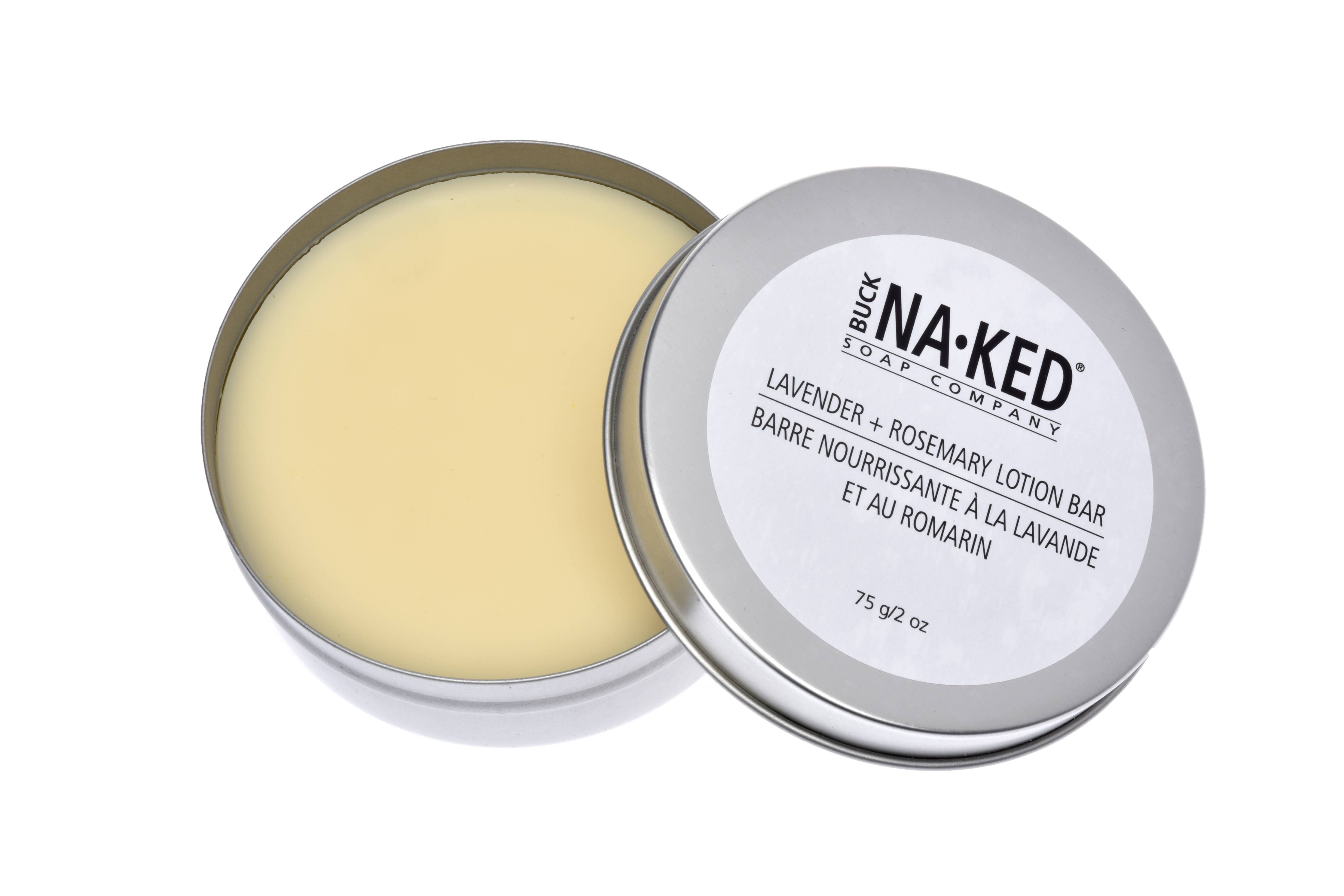 Lavender + Rosemary Lotion Bar - 57g/2oz by The Buck Naked Soap Company