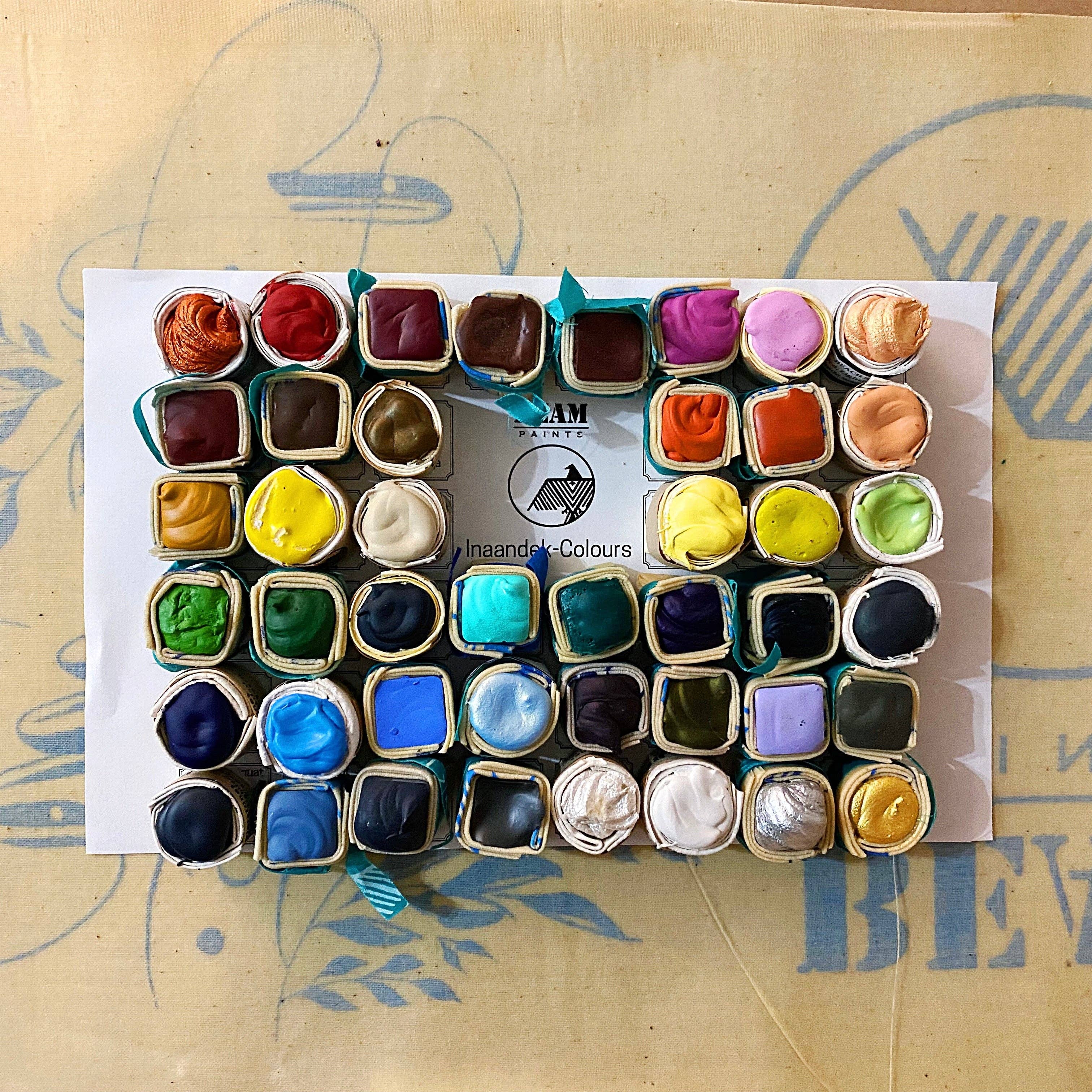 Beam Paints: Complete Set of 40 Handcrafted Indigenous Organic Plastic Free Paintstones