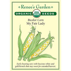 Corn, Bicolor, My Fair Lady-Organic by Renee's Garden