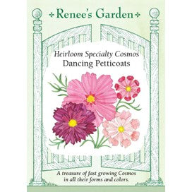 Cosmos, Dancing Petticoats-Heirloom by Renee's Garden