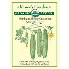 Cucumber, Heirloom , Organic, Straight Eight by Renee's Garden