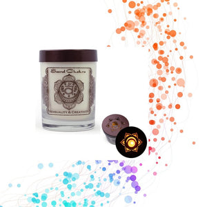 Open image in slideshow, Soy Chakra Candle 10.5 oz. Scented with Essential oils
