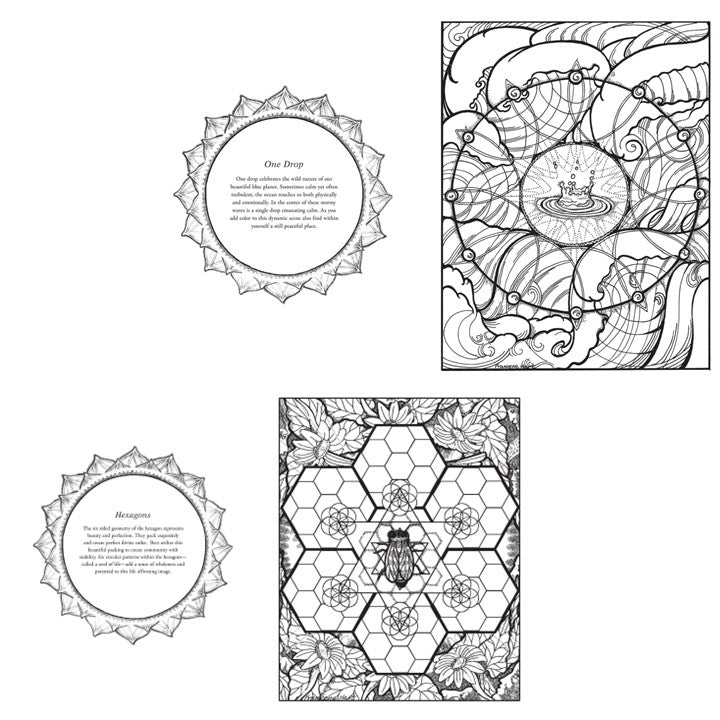 Sacred Geometry Coloring Book by Francene Hart