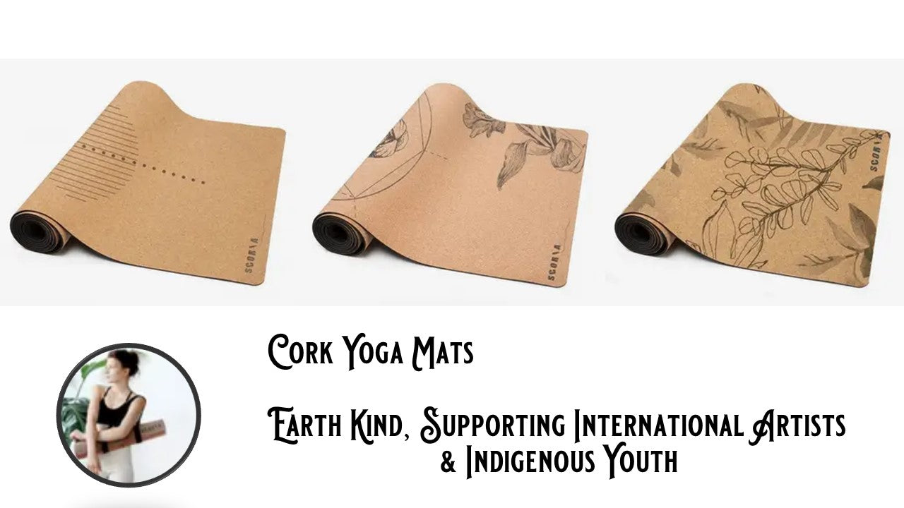 Cork Yoga Mat  (4.5mm) Chakra Design by Scoria
