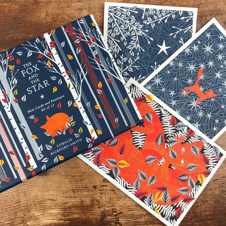 The Fox and the Star: Note Cards and Envelopes: Set of 12 Cards by Coralie Bickford-Smith