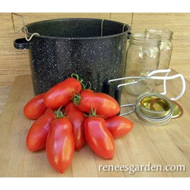 Tomato: Italian San Marzano, Organic Heirloom Sauce Tomatoes by Renee's Garden