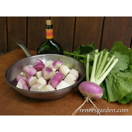 Turnip: Purple Top Milan, Heirloom Organic by Renee's Garden