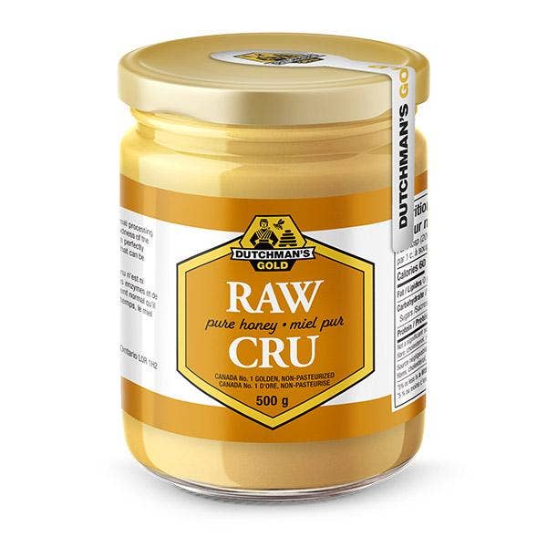 Raw Honey - glass 1 kg by Dutchman's Gold