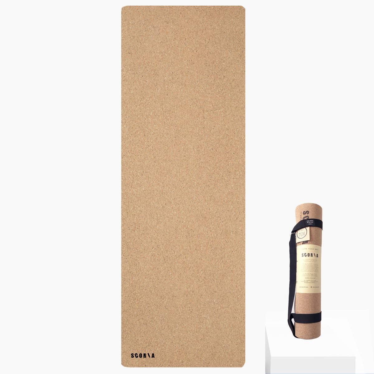 EXTRA-Thick Cork Yoga Mat by Scoria (6mm)